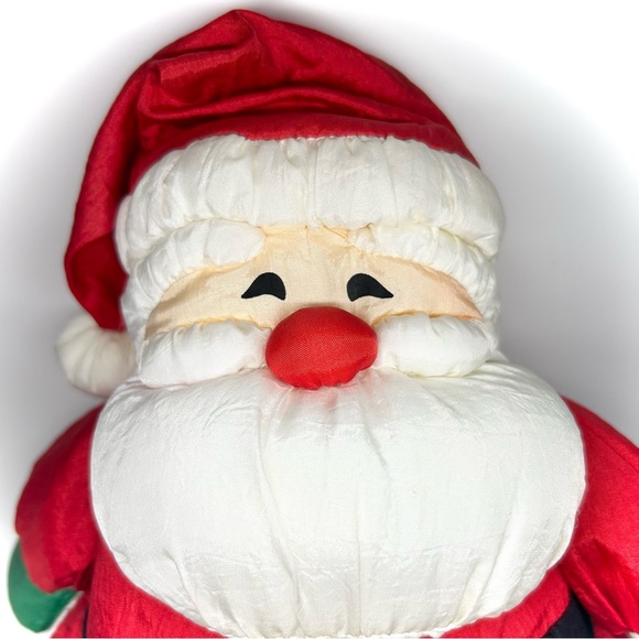 Vintage Santa Claus Nylon Plush Christmas 90s Hallmark Stuffed Parachute Toy Vtg - Picture 2 of 7